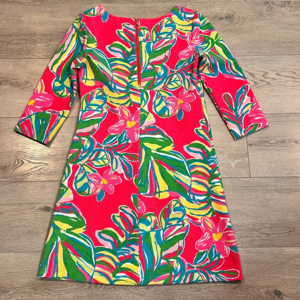 Lilly Pulitzer Pink Multi Tropical Print Mini Dress - Picture 2 of 8